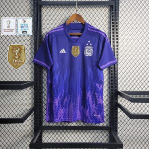 Herren Argentinien 2022 Weltmeisterschaft 3-Sterne-Auswärtstrikot