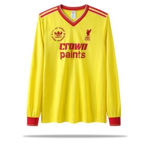 Liverpool 1985/86 Dritte FA Cup Lange Ärmel Retro Trikot