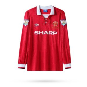 Manchester United 1992/94 Home Champion Langarm Retro Trikot