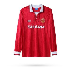 Manchester United 1992/94 Heim Trikot mit langen Ärmeln Retro