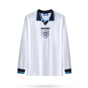 England 1996/97 Heim Trikot mit langen Ärmeln Retro