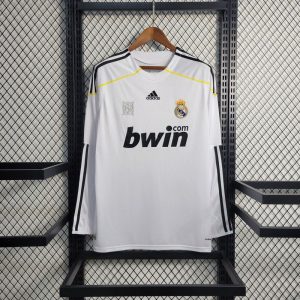 Real Madrid 2009/10 Heim Trikot mit langen Ärmeln Retro