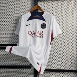 Herren Paris Saint-Germain 2023/24 Pre-Match Training Jersey Weiß