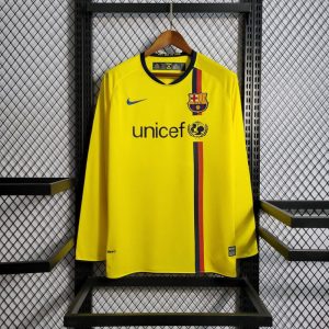 Barcelona 2008/2009 Auswärts Langarm Retro Trikot