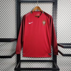 Portugal 2016/17 Heim Langarm Retro Trikot