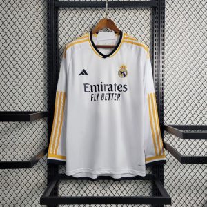Real Madrid 2023/24 Heim Trikot mit langen Ärmeln
