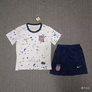 USA 2023/24 Women's Word Cup Away Kindertrikot