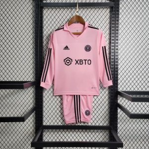 Inter Miami 2022/23 Heim Trikot mit langen Ärmeln für Kinder