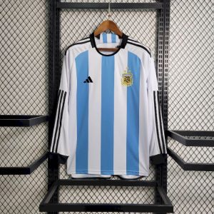 Argentinien 2022/23 Heim 3-Stars Trikot mit langen Ärmeln