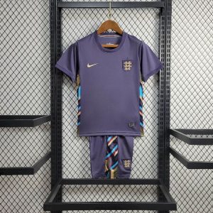 England 2024/25 Euro Auswärts Trikot für Kinder