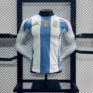 Argentinien 2024/25 Pre-Match Training Jersey Spieler Version