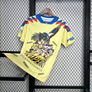Club America 2024/25 15 Champions Gelb Gedenkausgabe Trikot