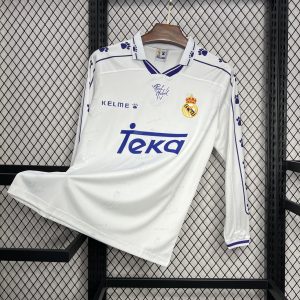 Real Madrid 1994/96 Heim Langarm Retro Trikot