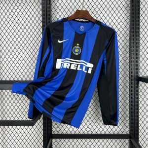 Inter Mailand 2004/05 Home lange Ärmel Retro Trikot