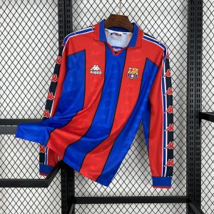 Barcelona 1995/97 Heim Trikot mit langen Ärmeln Retro