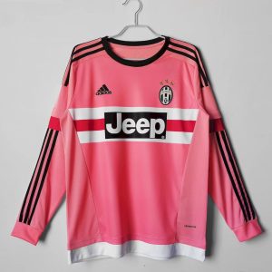 Juventus 2015/16 Auswärts lange Ärmel Retro Trikot