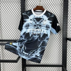 Manchester City 2025/26 Schwarz und blau Konzept Version Jersey