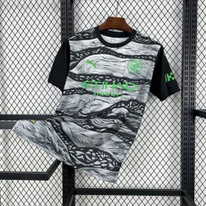 Manchester City 2025/26 Schwarz und grau Konzept Version Jersey