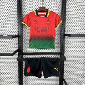 AC Milan 2025/26 Co-Branded Red Edition Kindertrikot