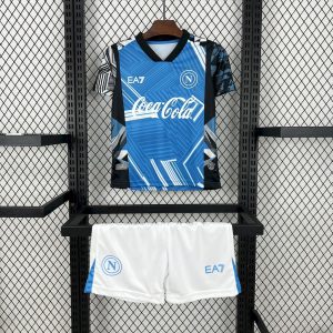 Napoli 2024/25 Coca-Cola Gemeinsame Ausgabe Kinder Trikot
