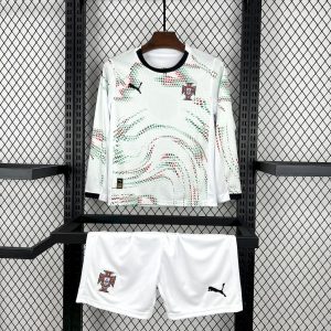 Portugal 2025/26 Auswärts Langarmtrikot Kinder