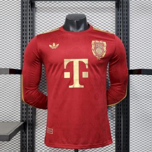 Bayern München 2024/25 125 Jahrestag lange Ärmel Trikot Spieler Version