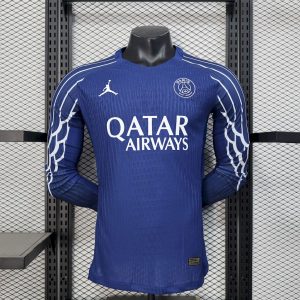 Paris Saint-Germain 2025/26 Viertes Auswärts Trikot mit langen Ärmeln Spieler Version
