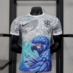 Brasilien 2025/26 Weißer Papagei Edition Trikot Spieler Version