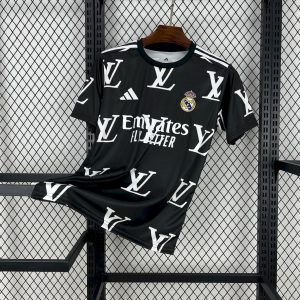 Real Madrid 2025/26 Louis Vuitton Joint Edition Schwarzes Trikot