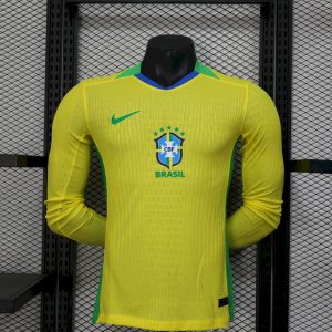 Herren Brasilien 2025/26 Heim-Langarmtrikot Authentic