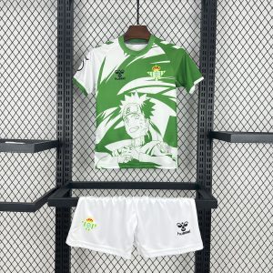 Real Betis 2025/26 Hummel x Limited-edition Naruto Kindertrikot