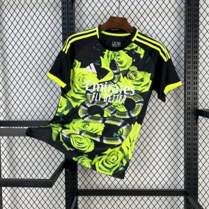 Real Madrid 2025/26 Grün Rose Bambus Blatt Grün Trikot