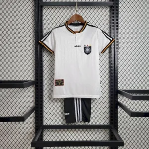 Deutschland 1996 Home Kids Retro Trikot und Shorts