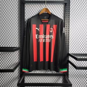 AC Milan 2022/23 Heim Trikot mit langen Ärmeln