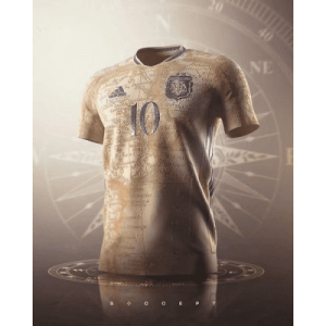 Argentinien 2021 Trikot Messi #10 Erinnerungsstück