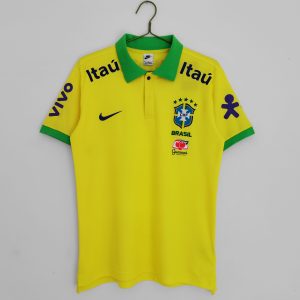 Brasilien 2022/23 Polo Gelbes Top für die Saison