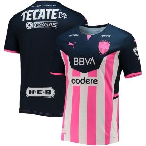 Cf Monterrey Puma 2021/22 Brustkrebs Bewusstsein authentische Jersey - Navy
