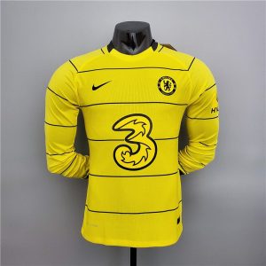 Chelsea 2021/22 Auswärts Langarm Trikot Spieler Version