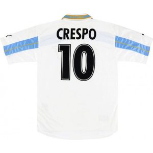Lazio 1999-2000 Heim Hundertjahrfeier #10 Crespo Retro Trikot