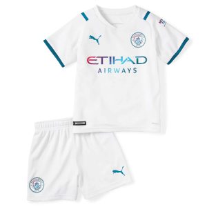 Manchester City 2021/22 Auswärts Trikot für Kinder