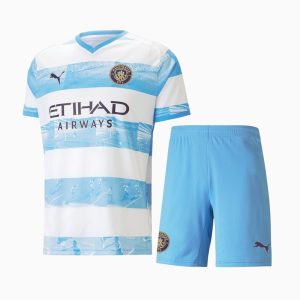 Manchester City 2022/23 Jubiläumstrikot für Kinder