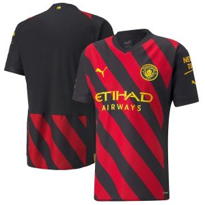 Manchester City 2022/23 Auswärts Trikot Spieler Version