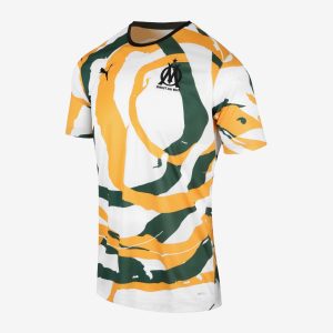 Olympique Marseille 2021 'om Afrika' Sammlertrikot - Weiß/grün/gelb