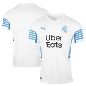 Herren Olympique Marseille Puma 2021/22 Home Replica Trikot - weiß/blau