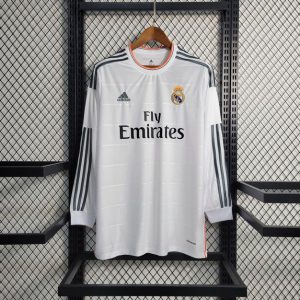 Real Madrid 2013/14 Heim Langarm Retro Trikot