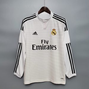 Real Madrid 2014/15 Heim Langarm Retro Trikot