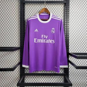 Real Madrid 2016/17 Auswärts Langarm Retro Trikot
