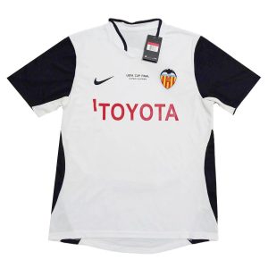 Valencia CF 2003/2004 UEFA-Pokalfinale Heimtrikot Retro