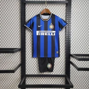 Inter Mailand 2009/10 Home Kinder Retro Trikot und Shorts
