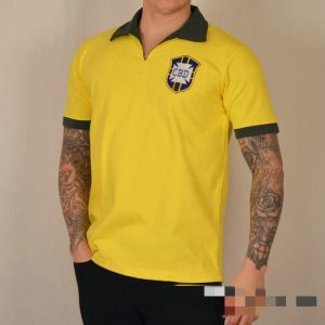 Brasilien 1958 Weltmeisterschaft Home Retro Trikot